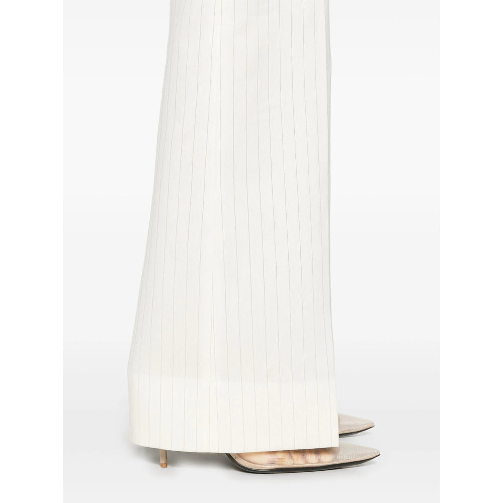 Silk Wool Blend Trousers