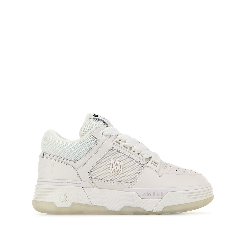 White Perforated Lace-up Boot
