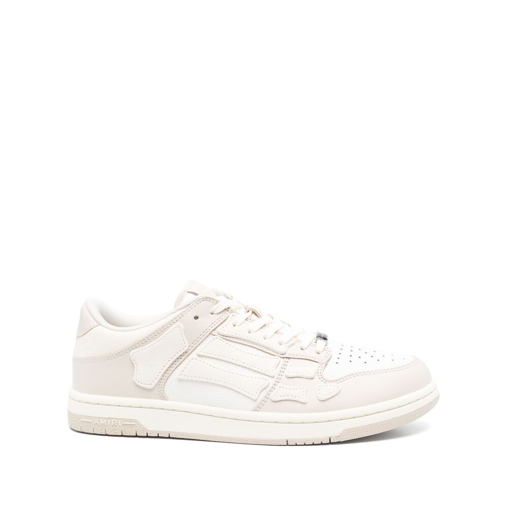 Beige Calf Leather Lace-up Dress Shoe