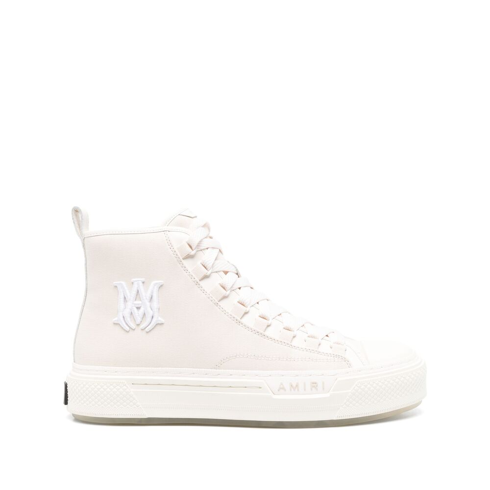 Light Beige Lace-up Flat