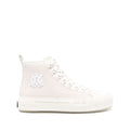 Light Beige Lace-up Flat