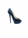 JIMMY CHOO Size 6.5 Black Patent Leather Pumps