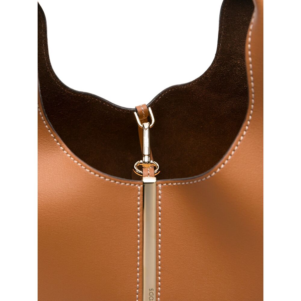 Calf Leather Ochre Satchel