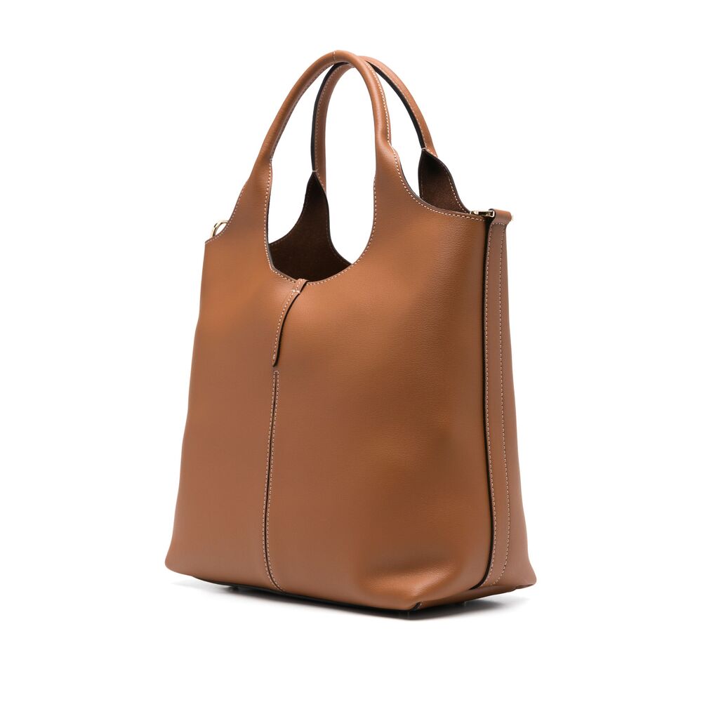 Calf Leather Ochre Satchel