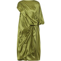 One-shoulder Silk Shift