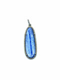 Blue Kyanite Diamond Pendant