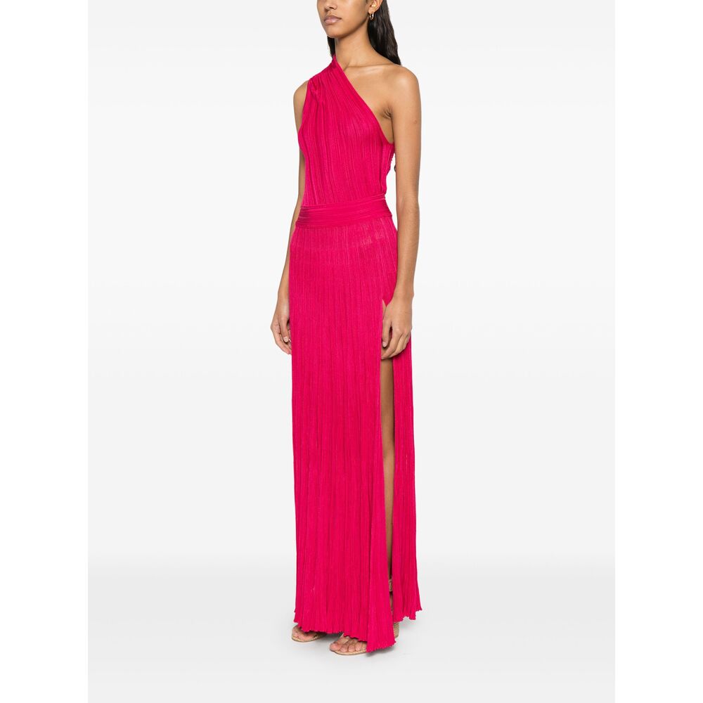 Effortless Pink Slit Dress