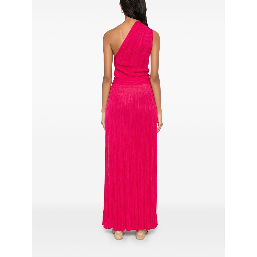Effortless Pink Slit Dress