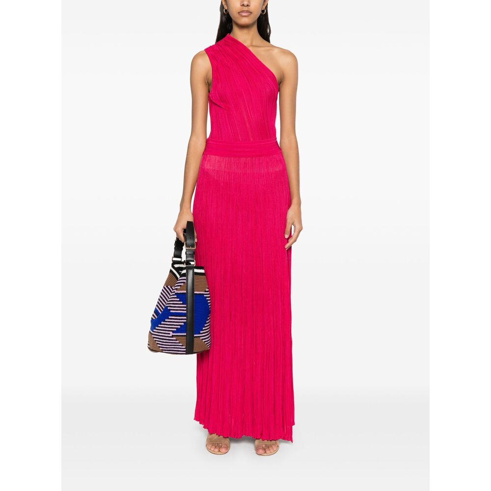 Effortless Pink Slit Dress
