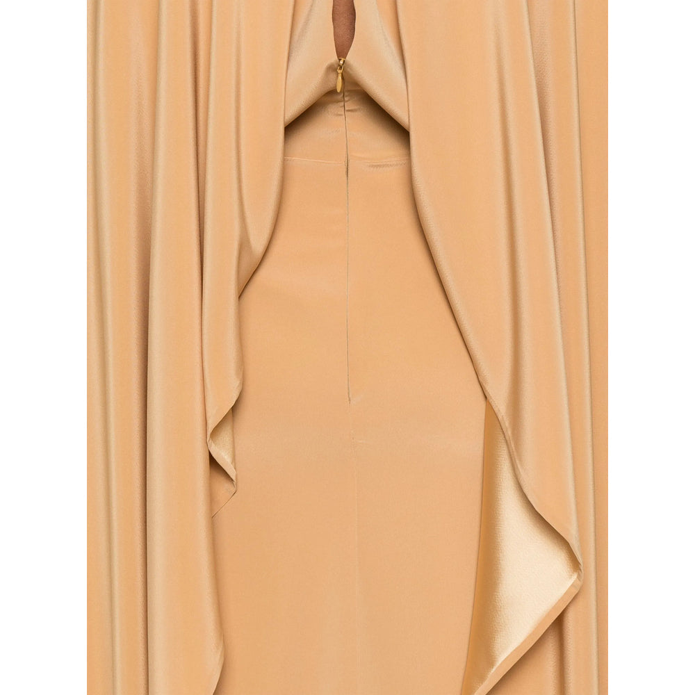 Dark Yellow Polyester Blazer