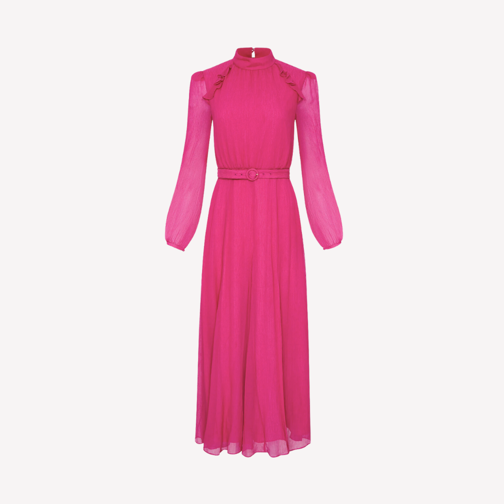 Saloni Jacqui-B Dress - Posey Pink