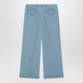 Light blue wide jeans with cuff