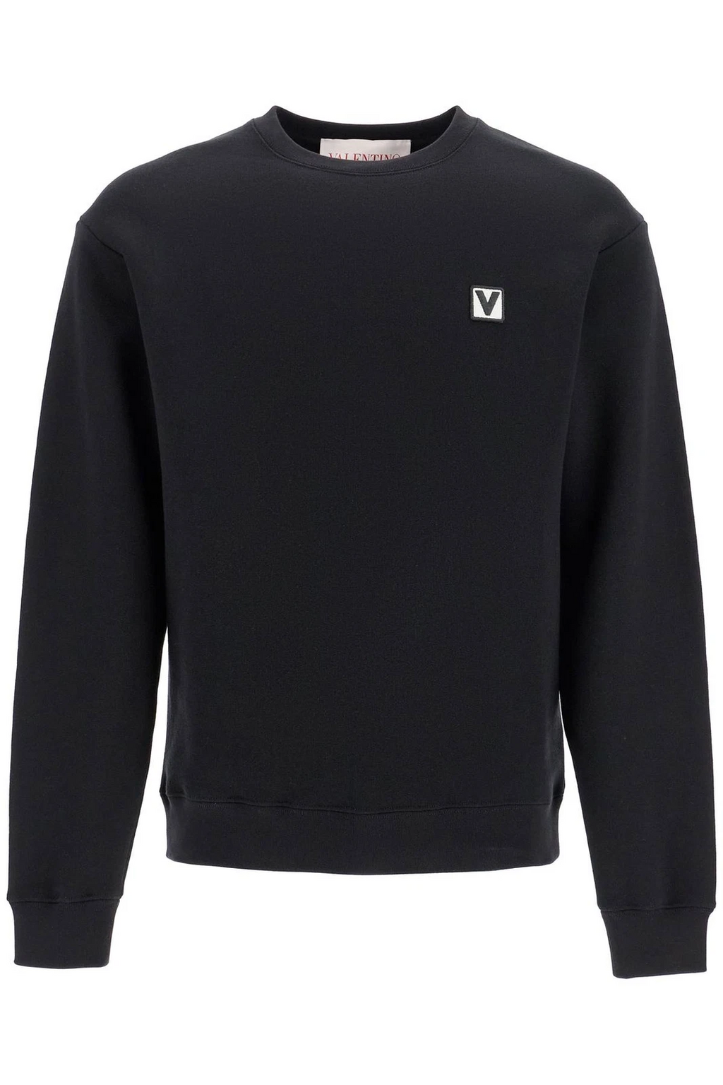 CREWNECK SWEATSHIRT WITH CHEZ VALENTINO PATCH