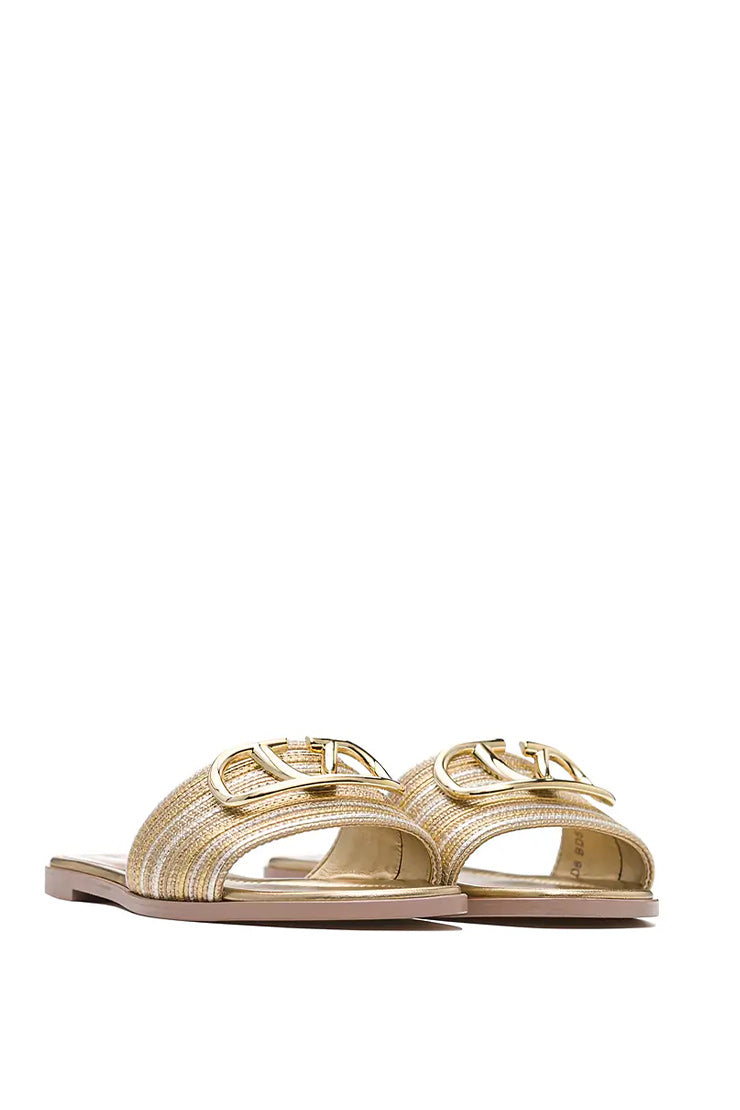 V-LOGO FLIP FLOPS TEXTILE