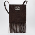Nellcôte dark brown suede bag