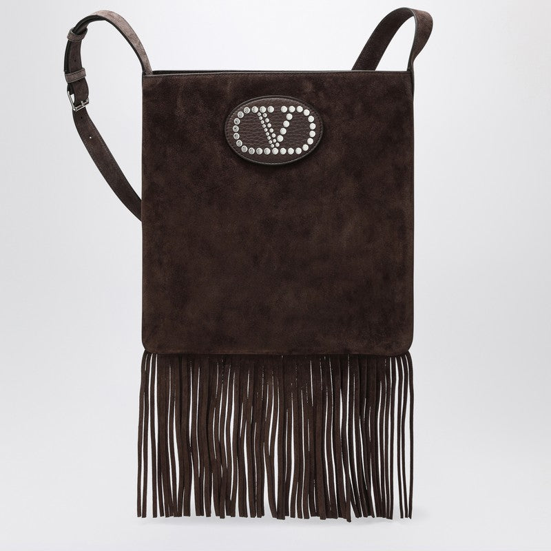 Nellcôte dark brown suede bag
