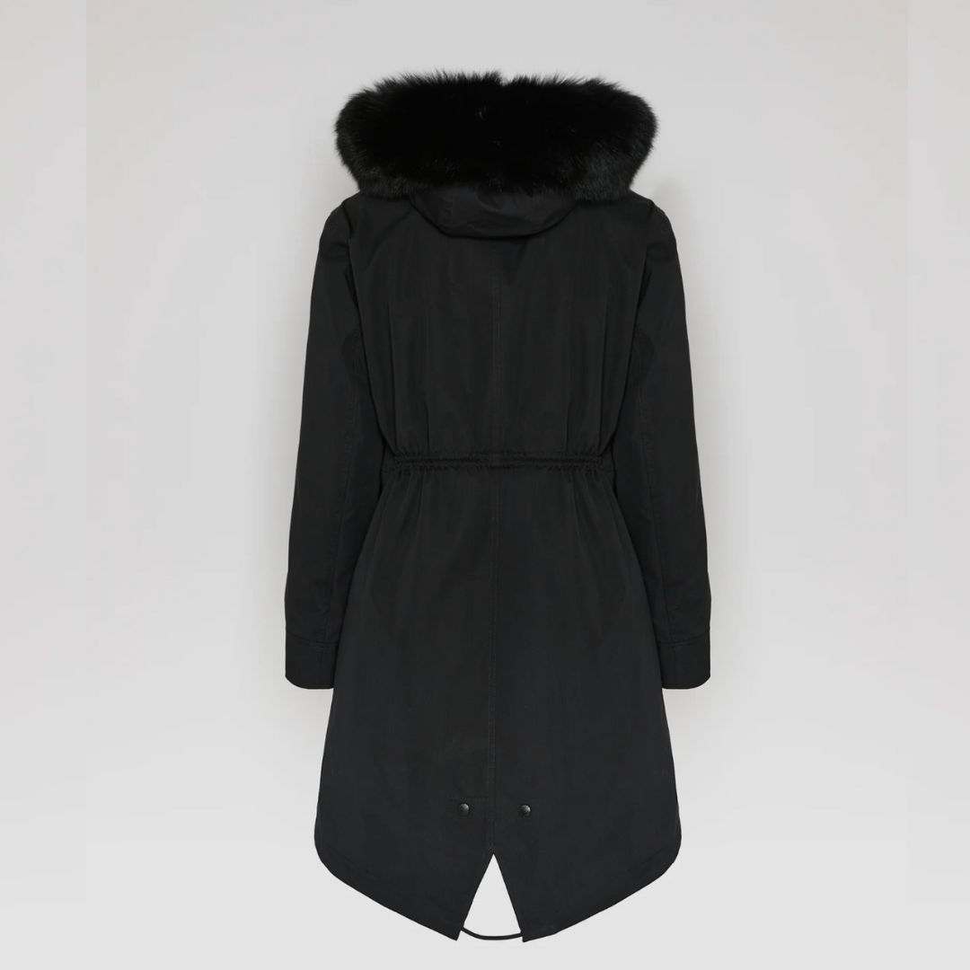 Yves Salomon Parka - Noir