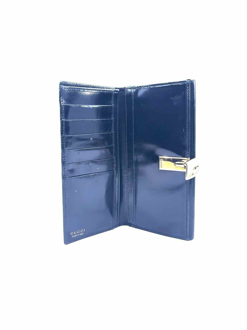 GUCCI Black Patent Leather Wallet
