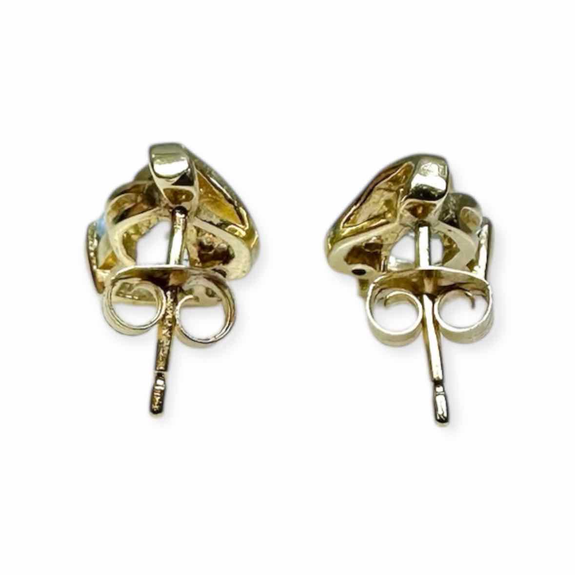 14K Aquamarine Pierced Earrings