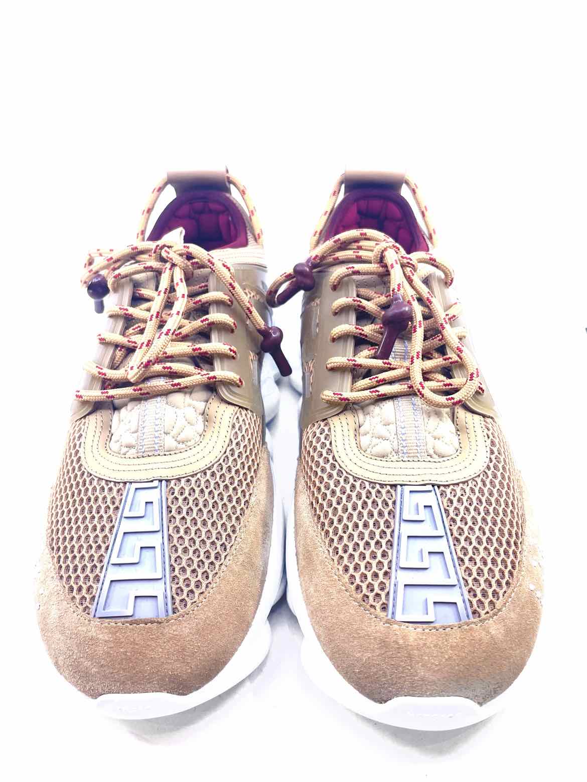 VERSACE Size 10 Beige Men's Sneakers