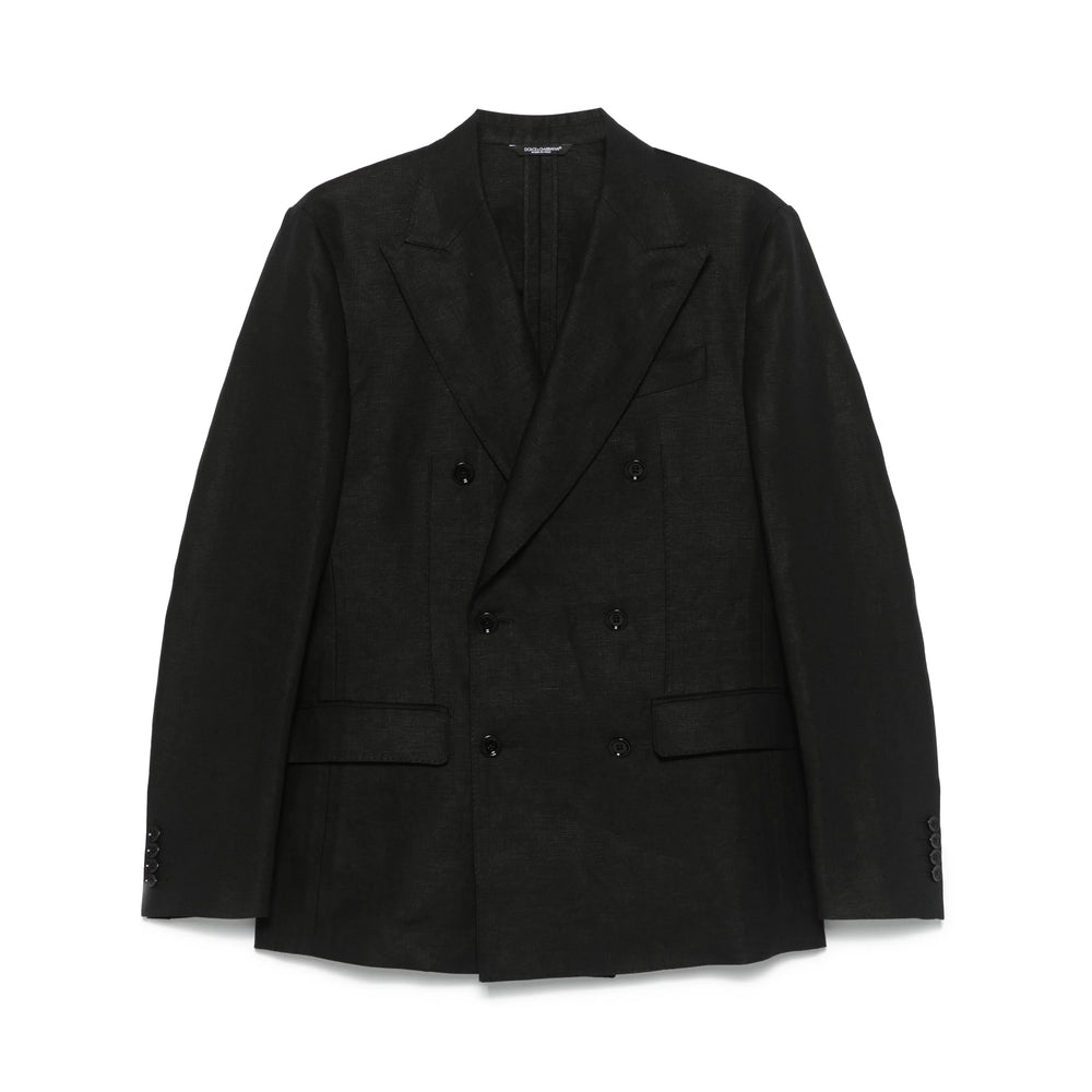 Double-breasted Linen Jacket