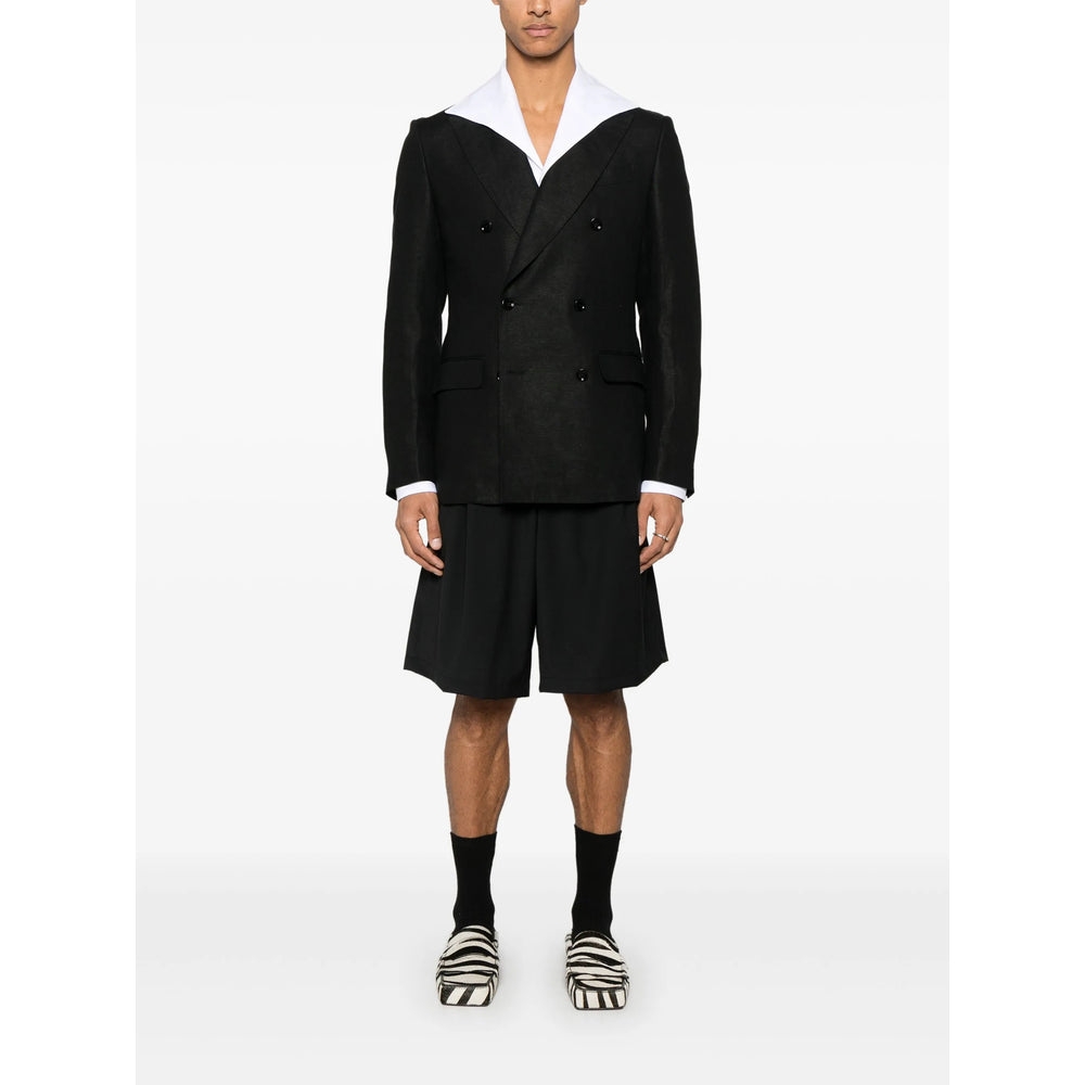 Double-breasted Linen Jacket