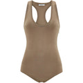 Beige Scoop Zip Top