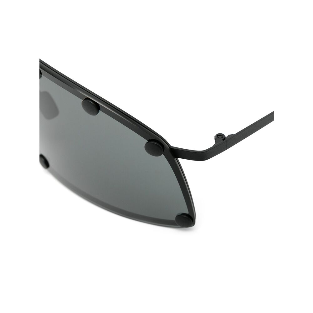 Oversized Metal Shield Glasses
