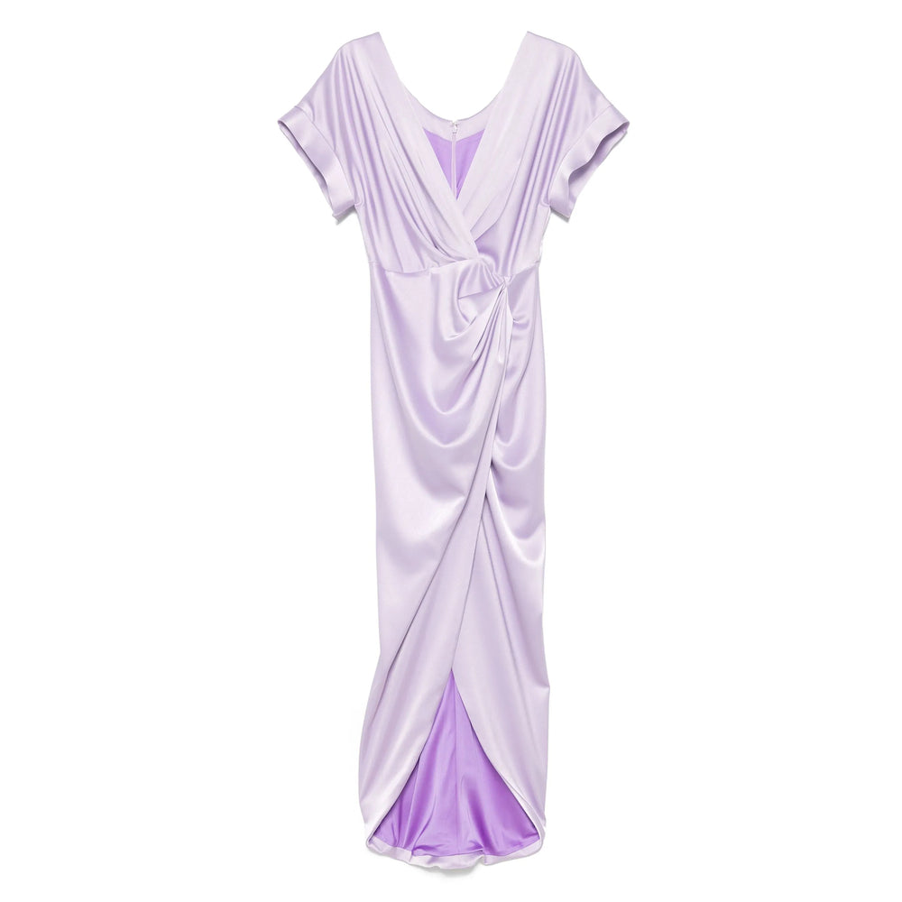 Lilac V Neck Drapery Top