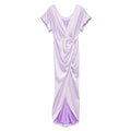 Lilac V Neck Drapery Top