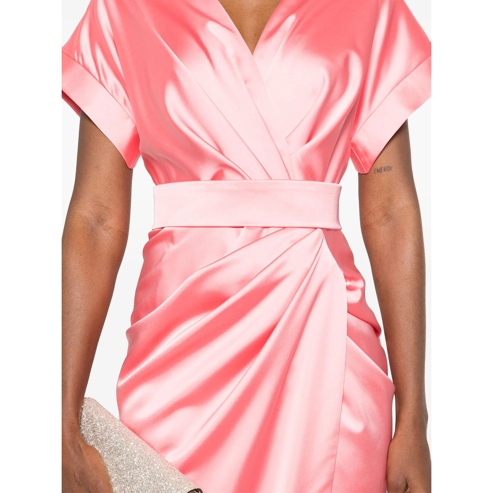 Draped V-neck Top