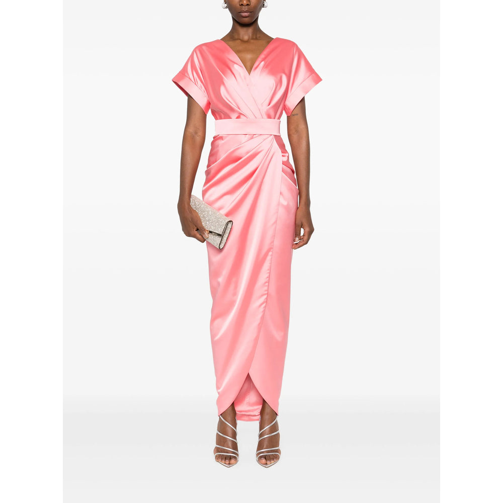 Draped V-neck Top