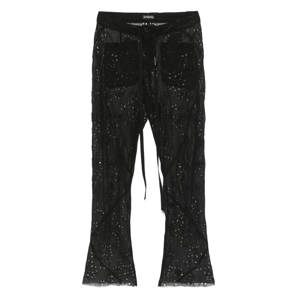 Silk Slender Drawstring Trousers