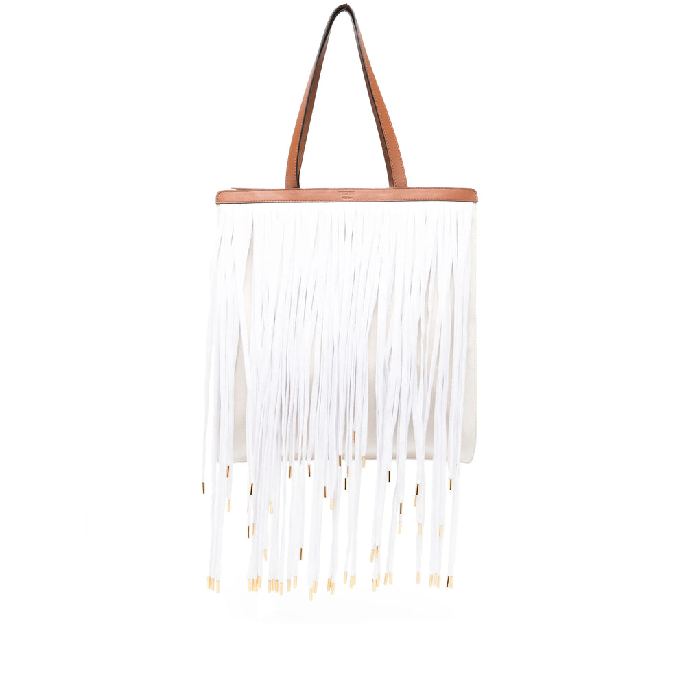 Light Beige Calf Leather Classic Tote
