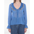 Semi Sheer Silk Blouse