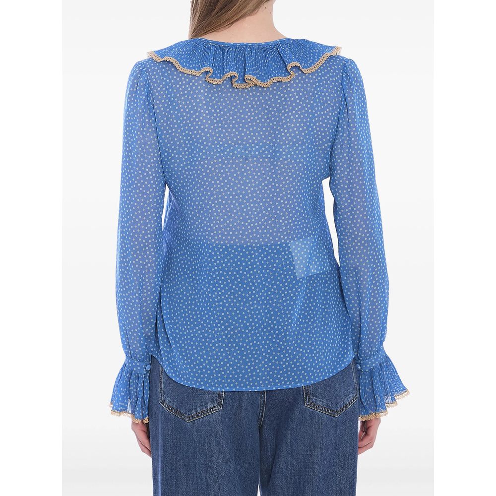 Semi Sheer Silk Blouse