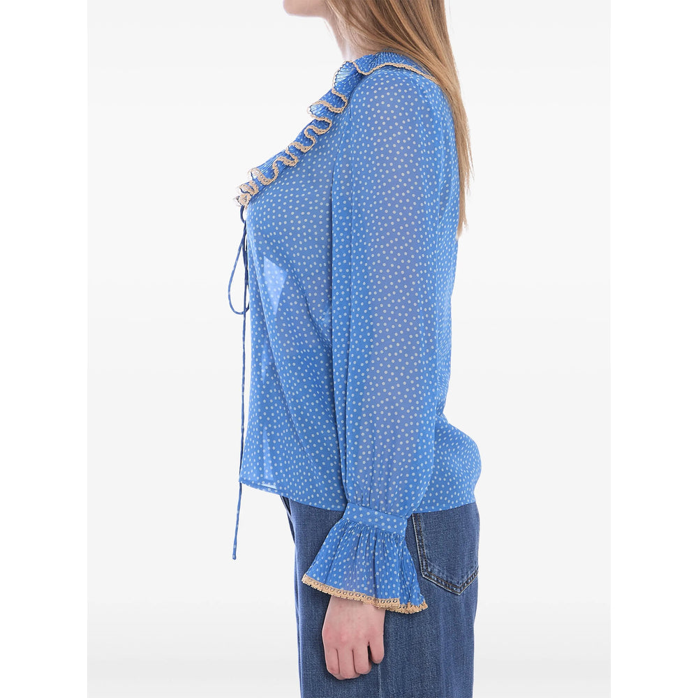 Semi Sheer Silk Blouse