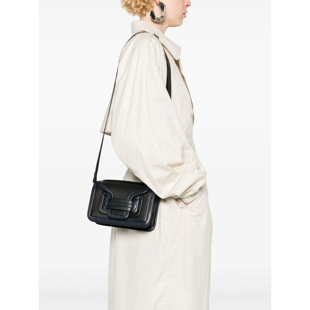 Black Navy Double Face Tote