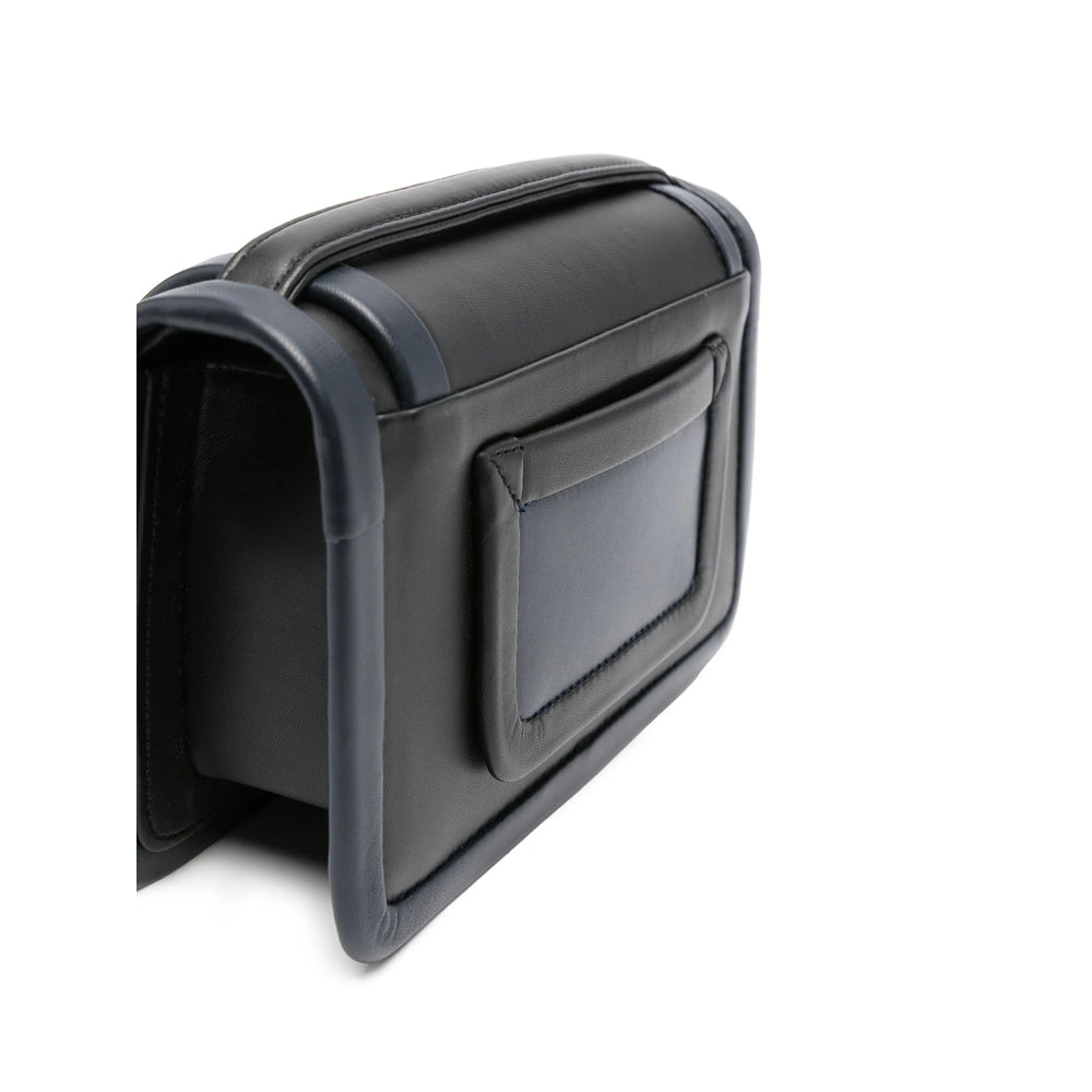 Black Navy Double Face Tote
