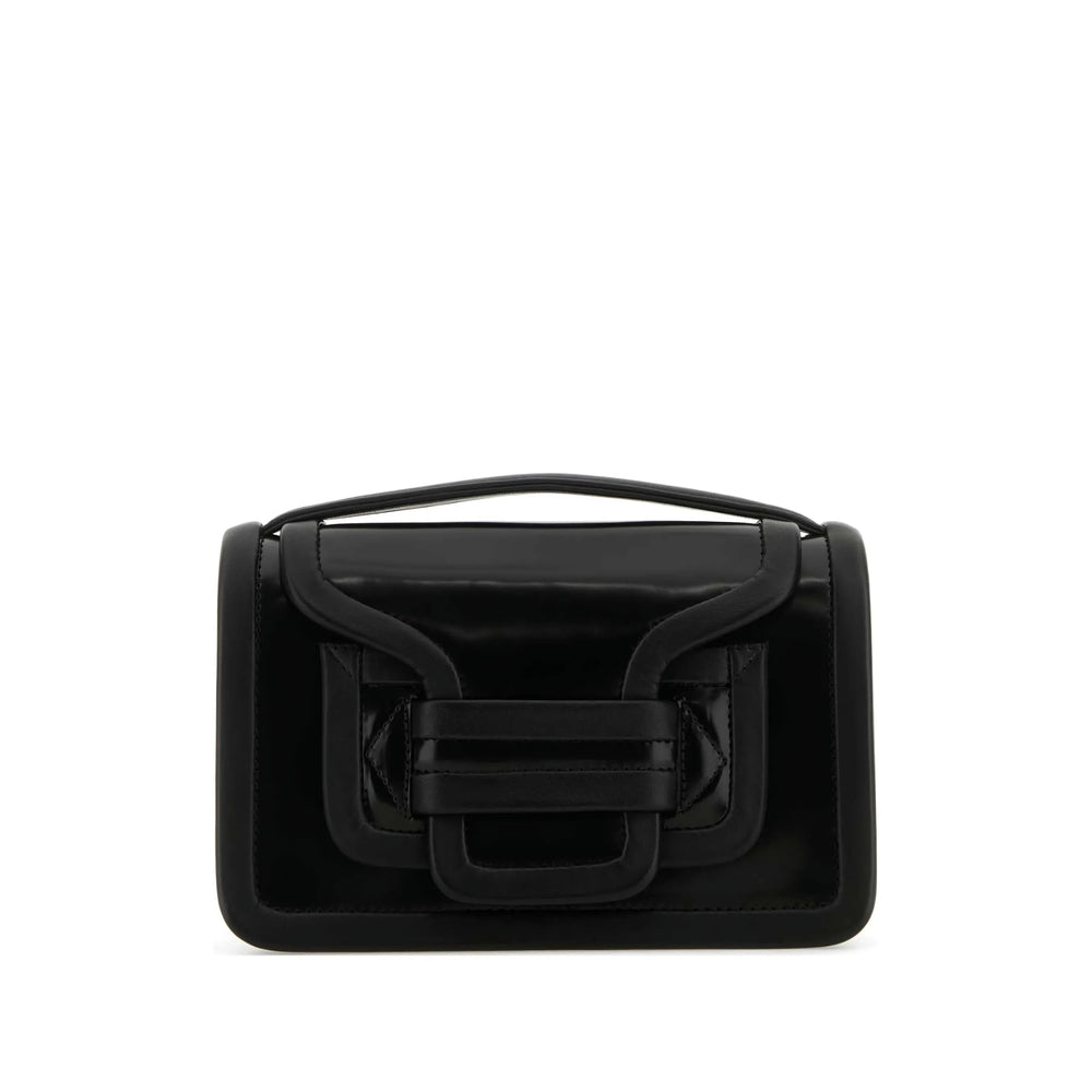 Black Goat Skin Foldover Tote