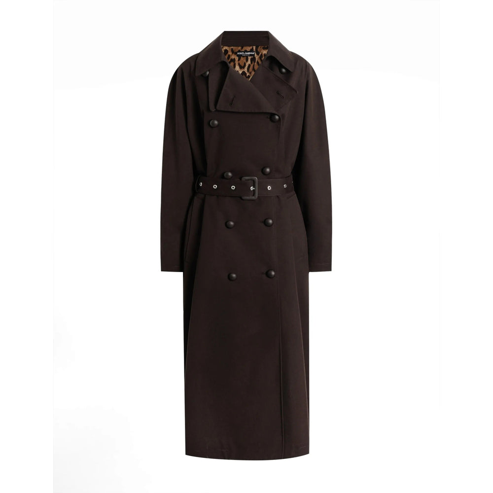 Brown Double-breasted Coat