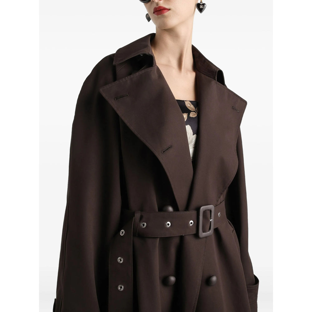 Brown Double-breasted Coat