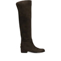 Brown Suede Knee Boot