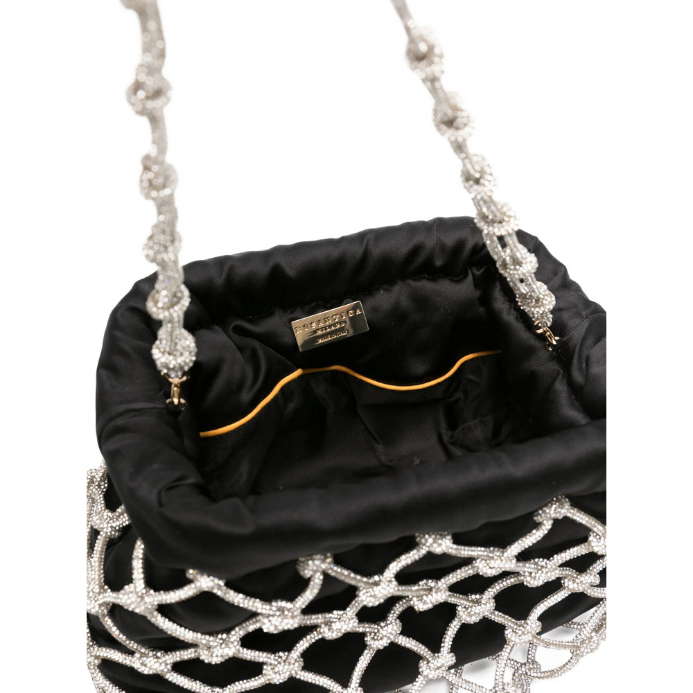 Satin Net Clasp Bag