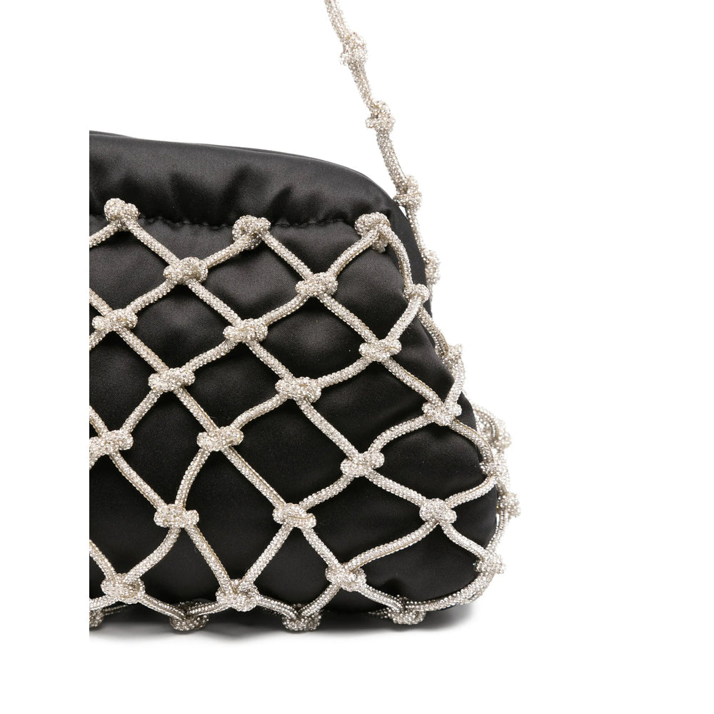 Satin Net Clasp Bag