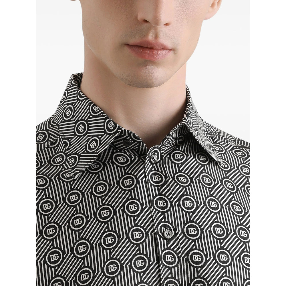 Crisscross Silk Shirt