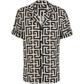 Geometric Monogram Viscose Shirt