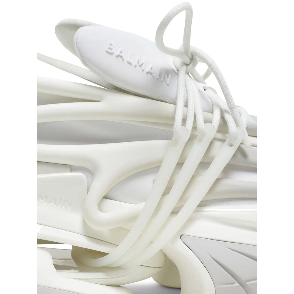 Debossed Leather Panel Sneaker