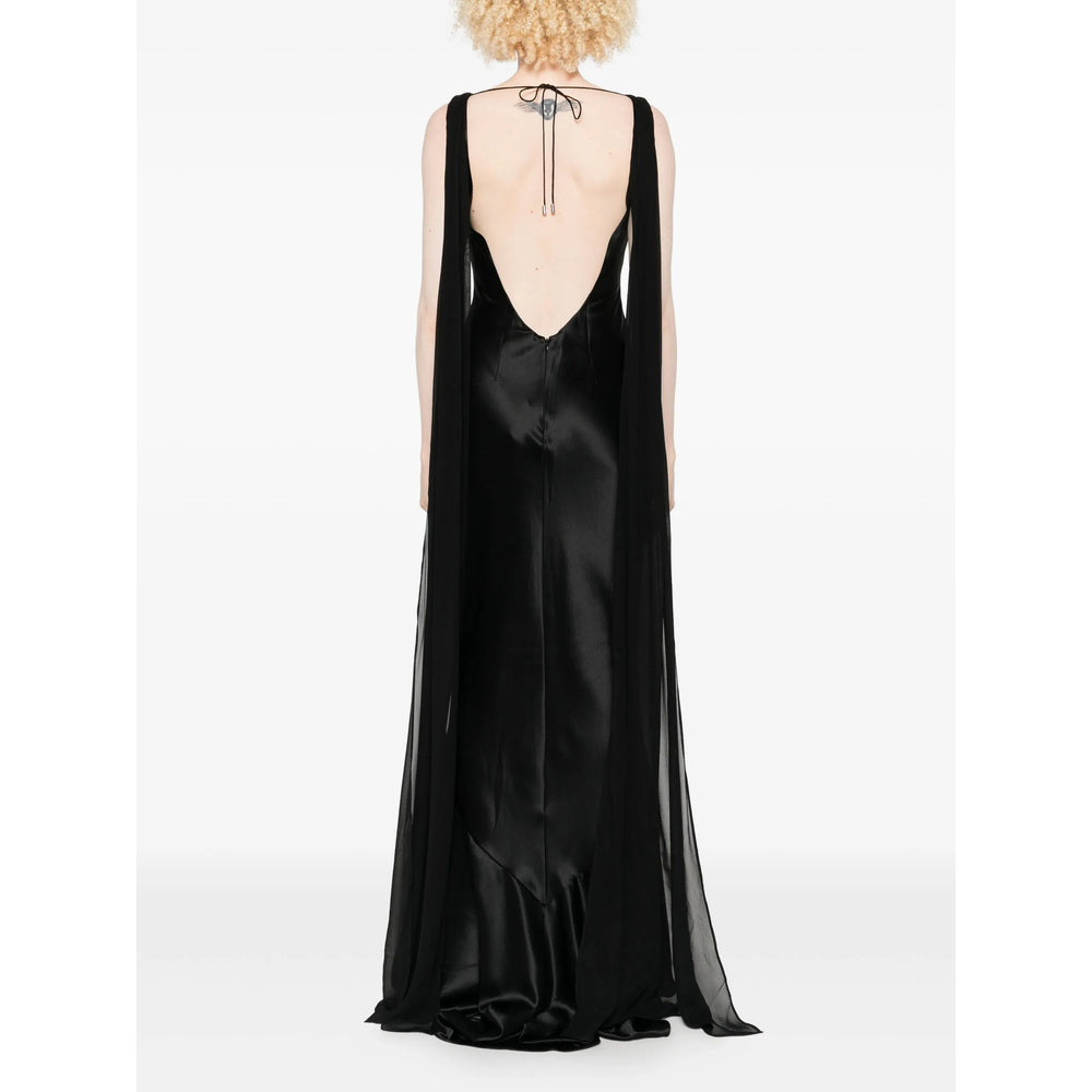 Sleeveless Satin Gown