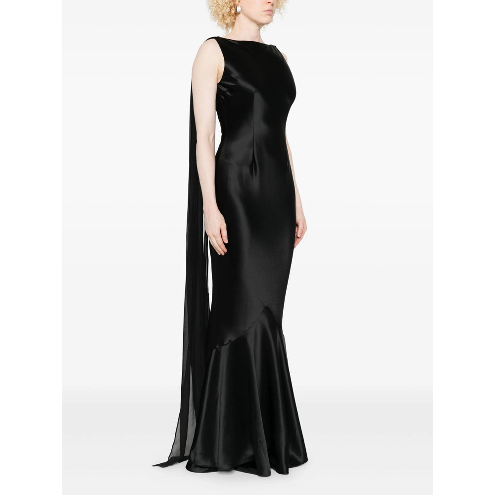 Sleeveless Satin Gown